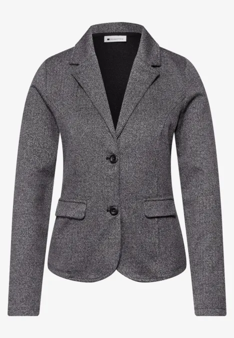 Basic Blazer mit Reverskragen shadowed navy