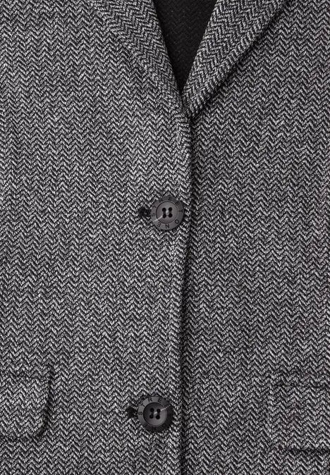 Basic Blazer mit Reverskragen shadowed navy