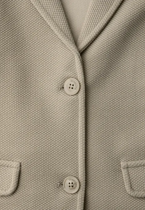 Blazer basique avec col à revers timeless beige