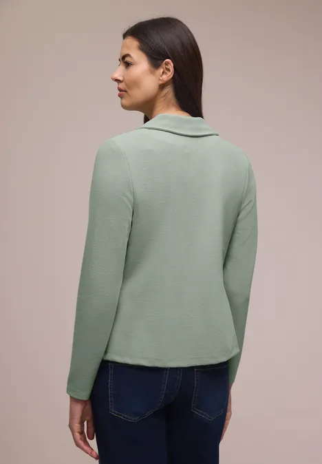 Blazer basique avec col à revers mint leaf