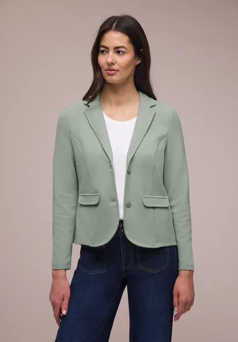 Blazer basique avec col à revers mint leaf