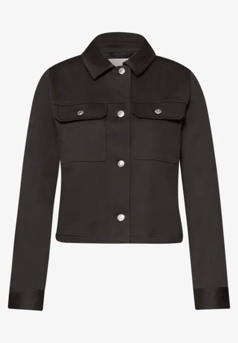 Survêtement au look slik avec patte de boutonnage espresso brown