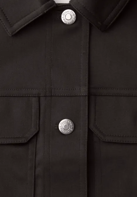 Survêtement au look slik avec patte de boutonnage espresso brown