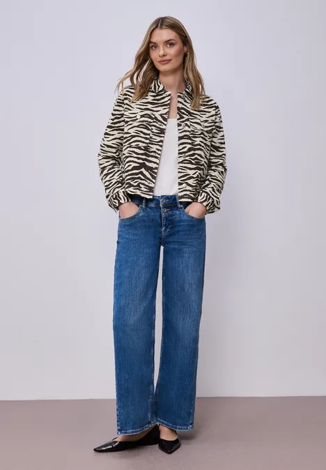 Survêtement avec imprimé zèbre silkstone white