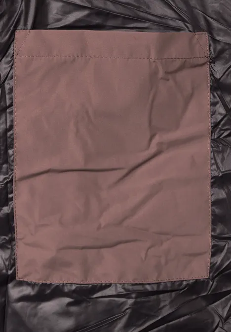 Teflon Long Steppweste sleek brown