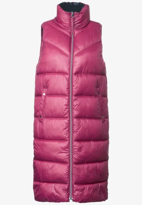 Superleichte Steppweste peony red