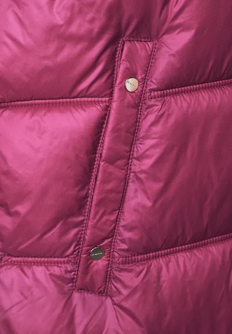 Superleichte Steppweste peony red