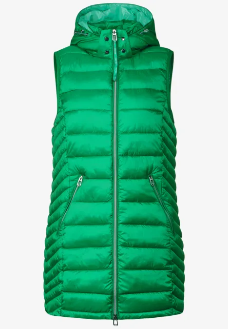 Kapuzen Longweste arty green