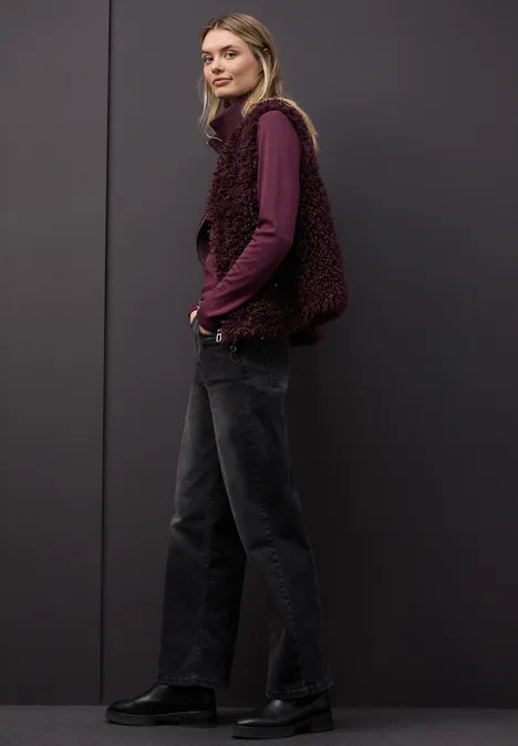 Gilet de fausse fourrure Jazz Berry Gilet de fausse fourrure Jazz Berry