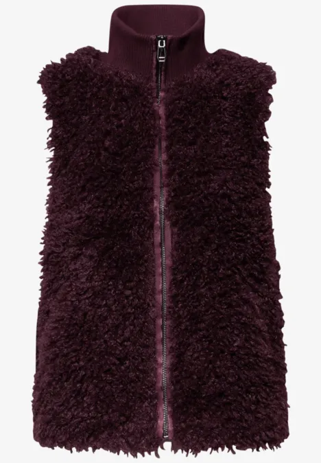 Gilet de fausse fourrure Jazz Berry Gilet de fausse fourrure Jazz Berry