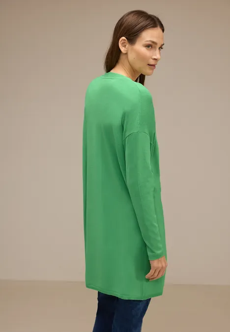Langer Cardigan light spring green