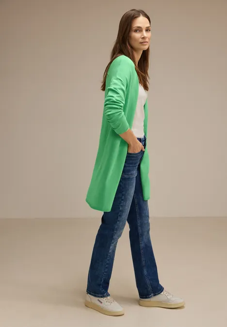 Langer Cardigan light spring green