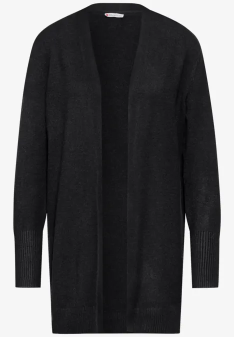 Offener Cardigan Black