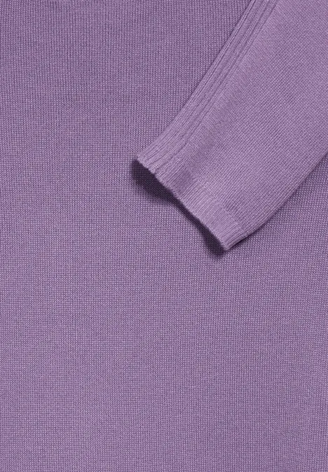Langer Feinstrickcardigan light violet