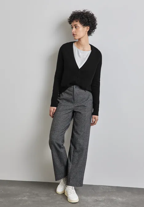Kurzer Cardigan Black