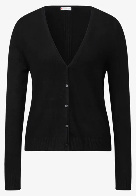 Kurzer Cardigan Black