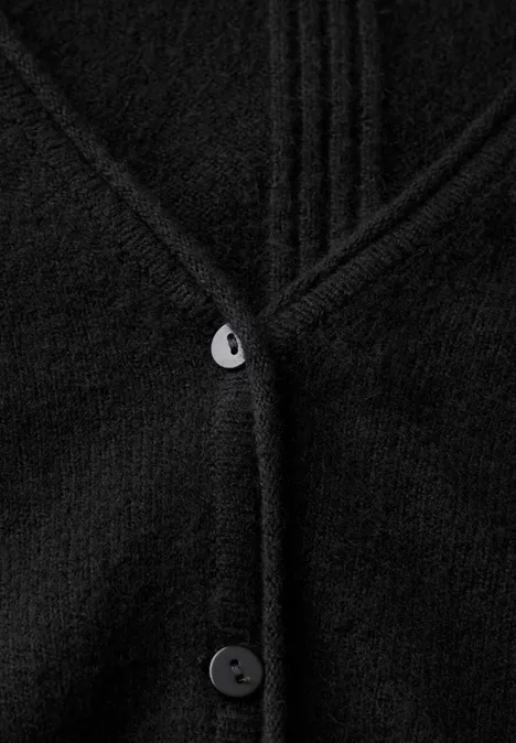 Kurzer Cardigan Black