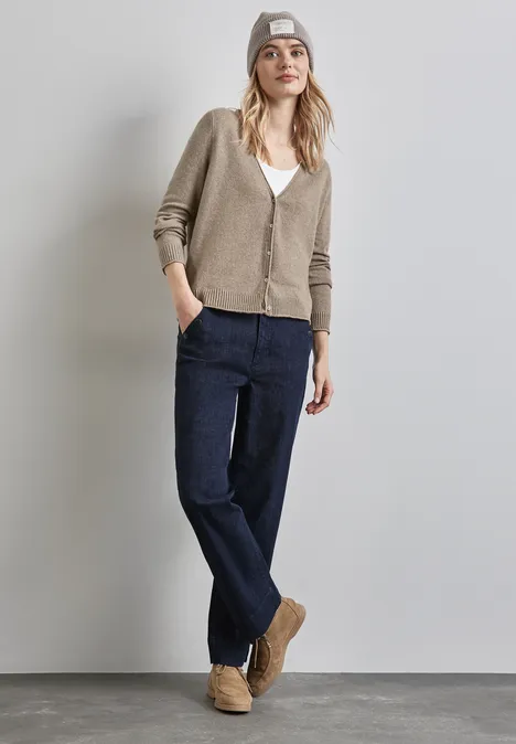 Kurzer Cardigan mocha glow mel.