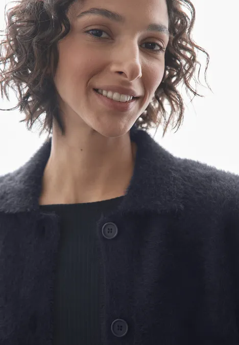 Federgarn Cardigan deep blue