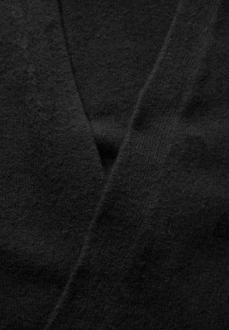Offener Cardigan Black