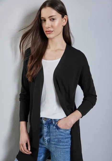 Langer Cardigan Black