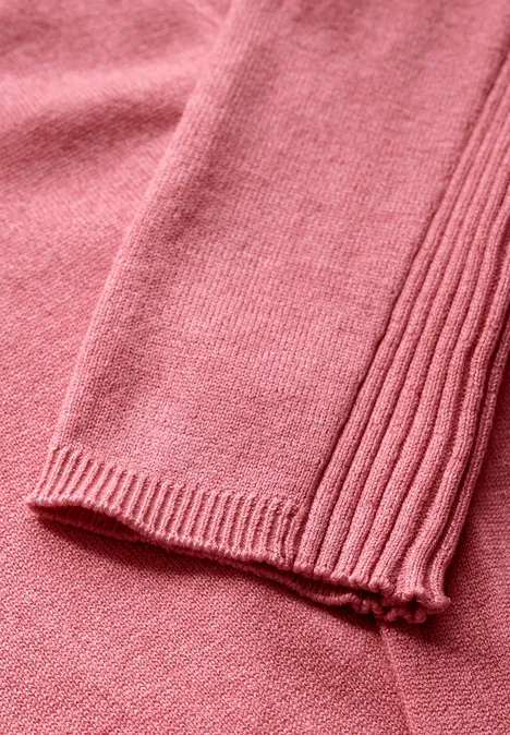 Langer Cardigan sugar coral mel.