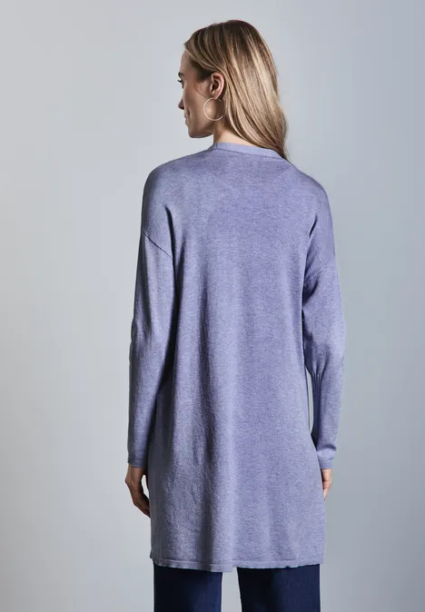 Langer Cardigan lilac dusk mel.