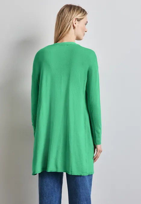 Langer Cardigan tendril green