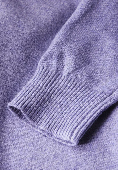 Langer Cardigan viola lilac mel.