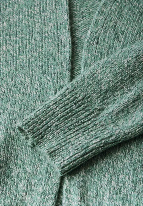 Offener Cardigan sunlit green mel.