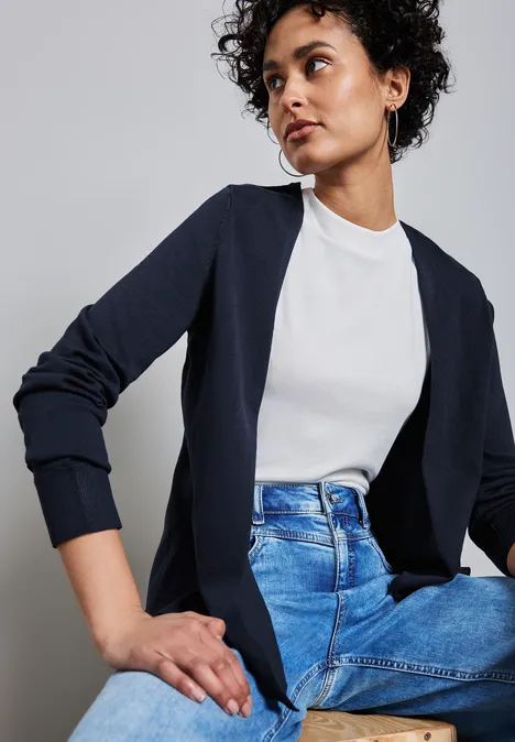 Offener Cardigan deep blue