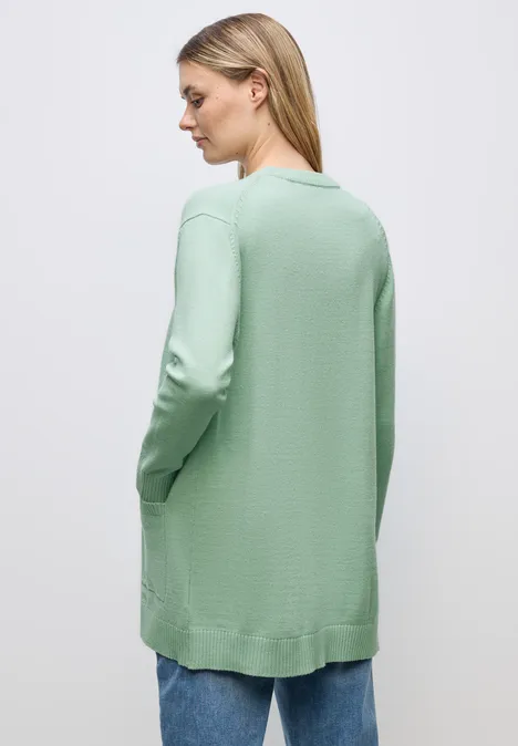 Offener Cosy Cardigan serene green mel.