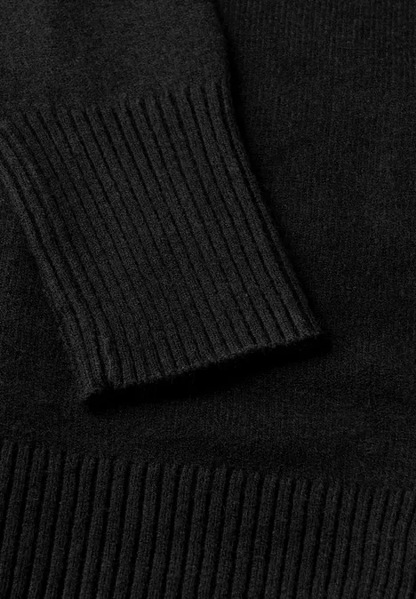 Offener Cardigan Black