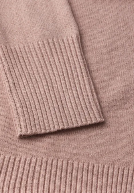 Offener Cardigan faded rose mel.