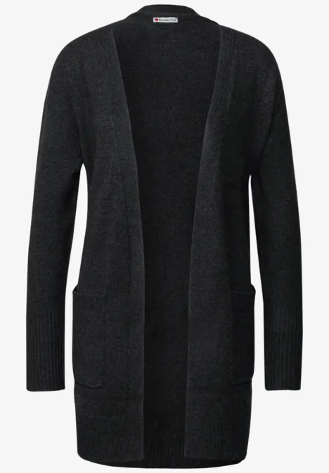 Offener Cardigan anthracite melange