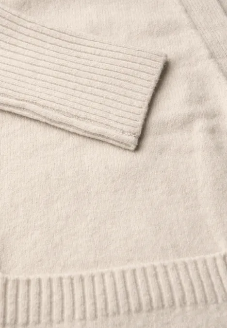 Offener Cardigan tusk cream mel.