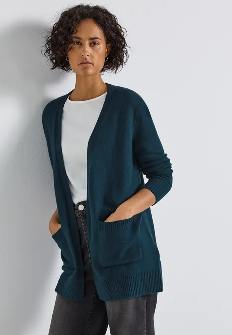 Offener Cardigan tide blue mel.