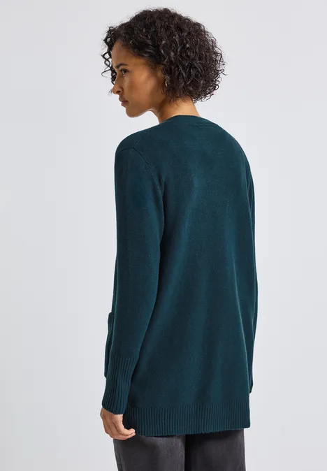 Open vest tide blue mel.