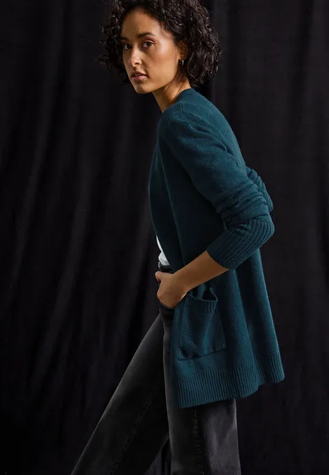 Open vest tide blue mel.