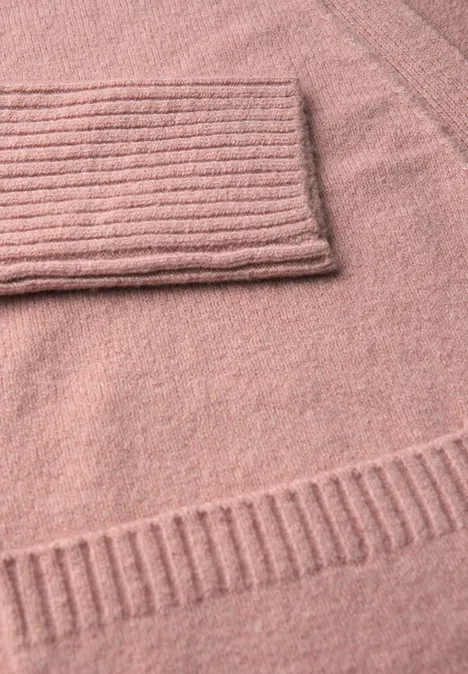 Offener Cardigan faded rose mel.