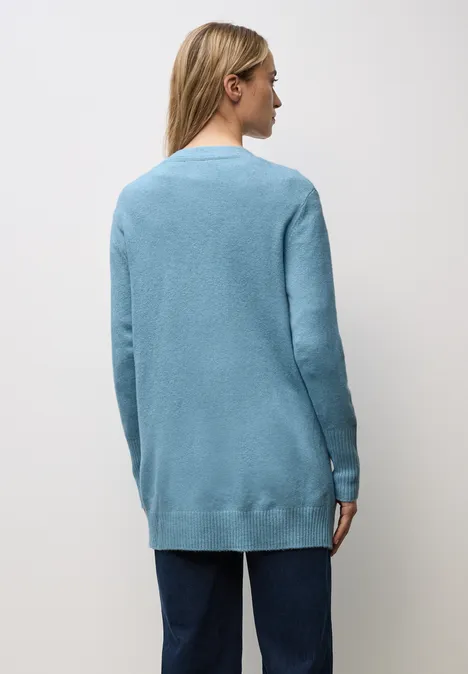 Offener Cardigan glacier blue mel.