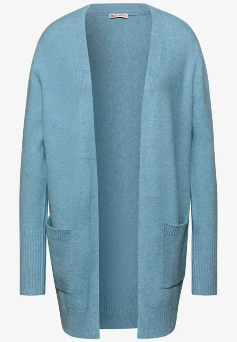 Offener Cardigan glacier blue mel.