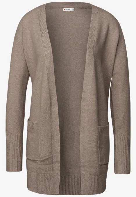 Offener Cardigan mocha dream mel.