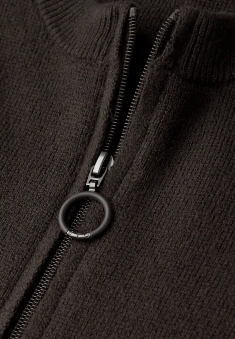 Gezellig vest darkest brown