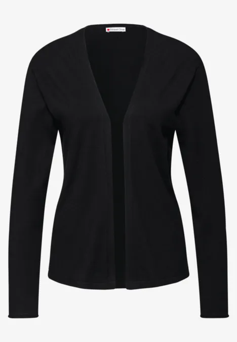 Offener Cardigan Black
