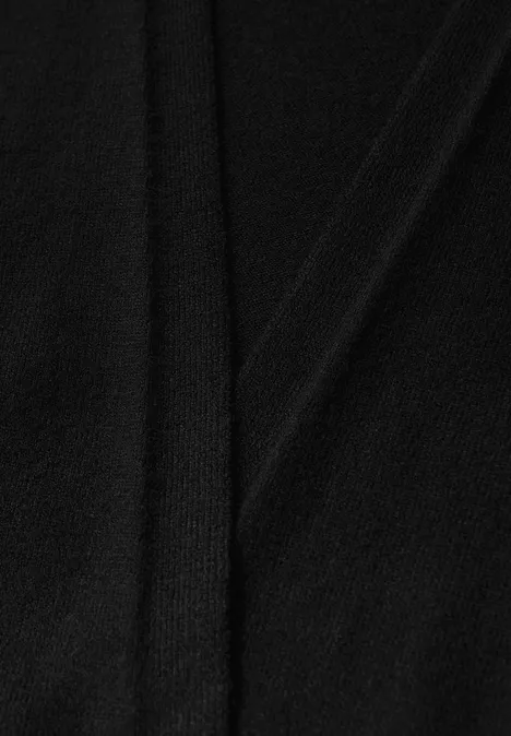 Offener Cardigan Black