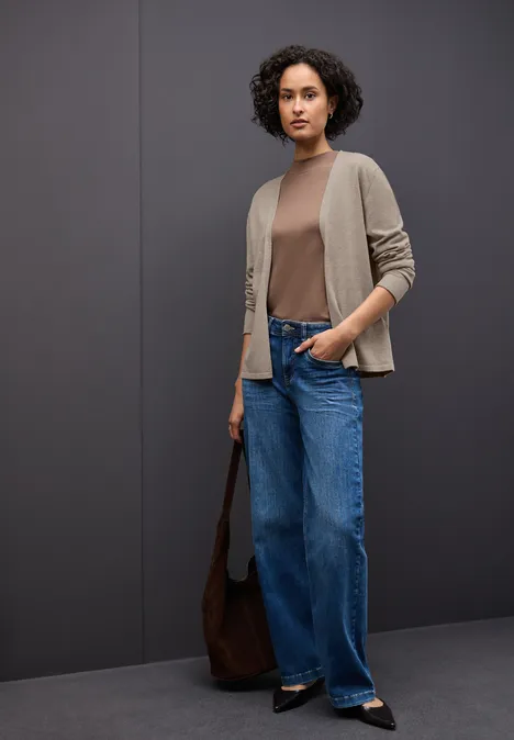 Offener Cardigan mocha dream mel.