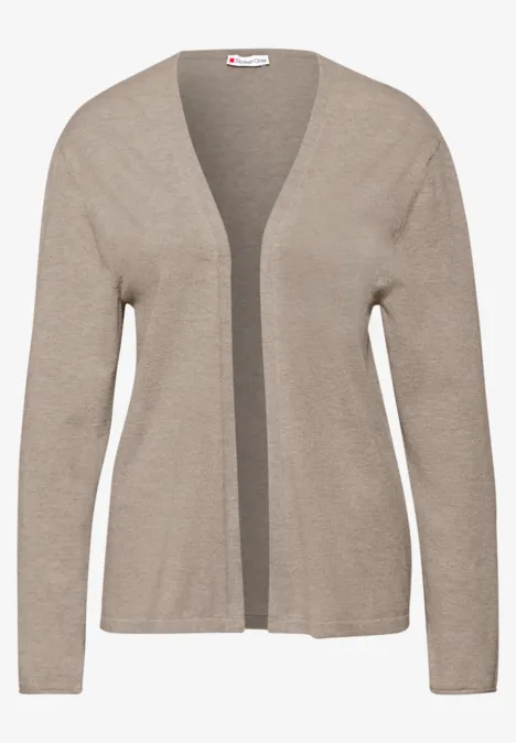 Offener Cardigan mocha dream mel.