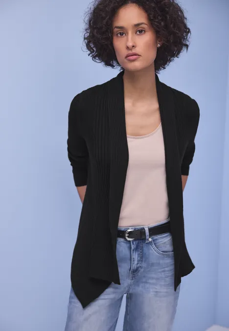 Cutline Cardigan Black Cutline Cardigan Black