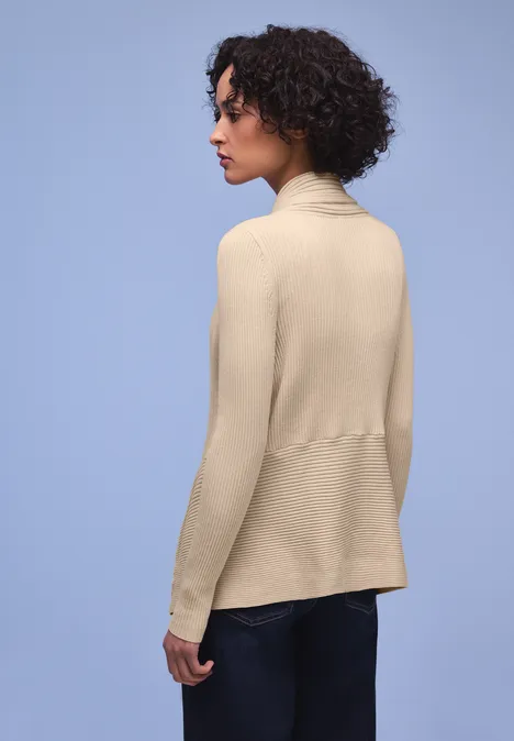 Cutline Cardigan smoke beige